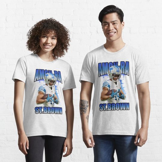 Discover Amon sport Ra St Brown Bootleg Essential T-Shirt
