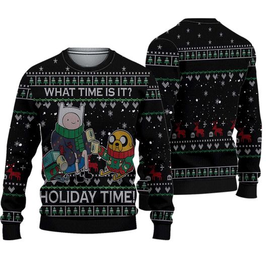 Discover Adventure Time Ugly Christmas Sweater, Jinn And Jake Ugly Sweater
