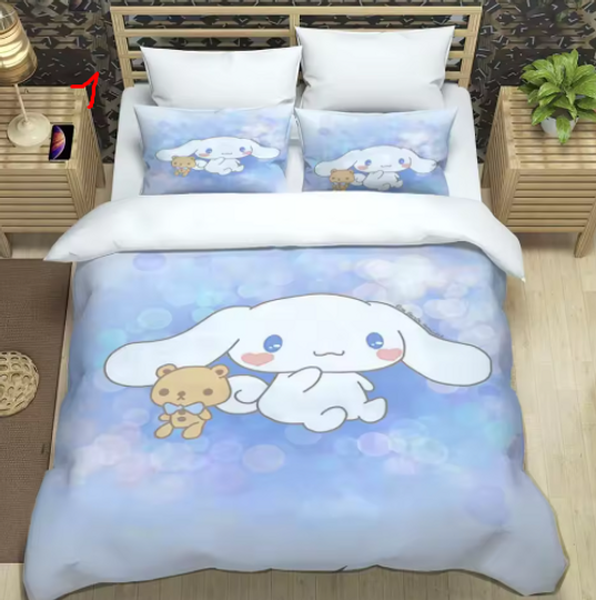 Discover Sanrio Cute Cinnamoroll Bedding Sets  bedding set luxury birthday gift
