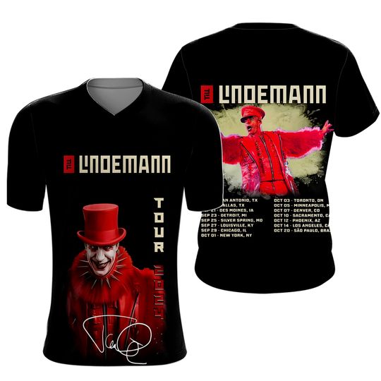 Discover Till Lindemann Tour USA 2024 Tour 3D T-Shirt