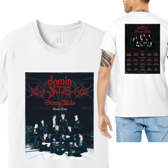 Discover Stray Kids World Tour 2025 Tshirt , dominATE SKZ Tshirt