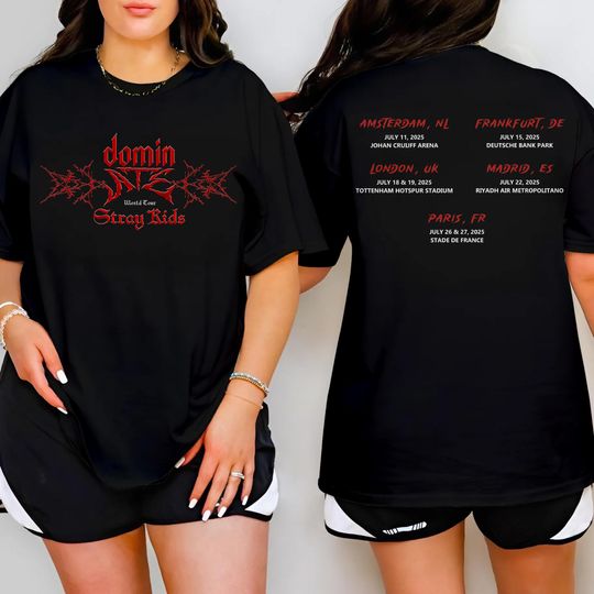 Discover Stray Kids Europe Tour 2025 Shirt, Stray Kids Shirt, SKZ Merch