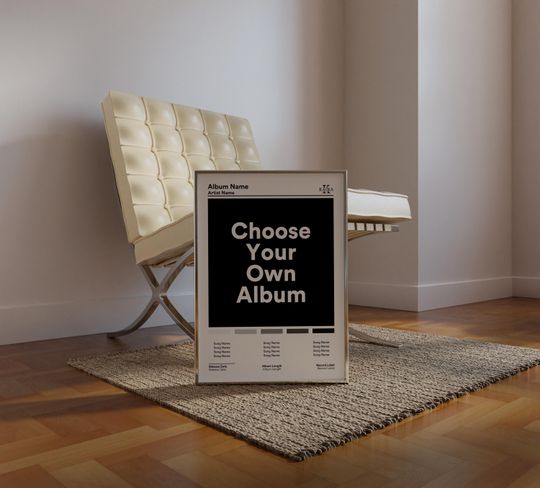 Discover Custom Album Poster - Personalized Art