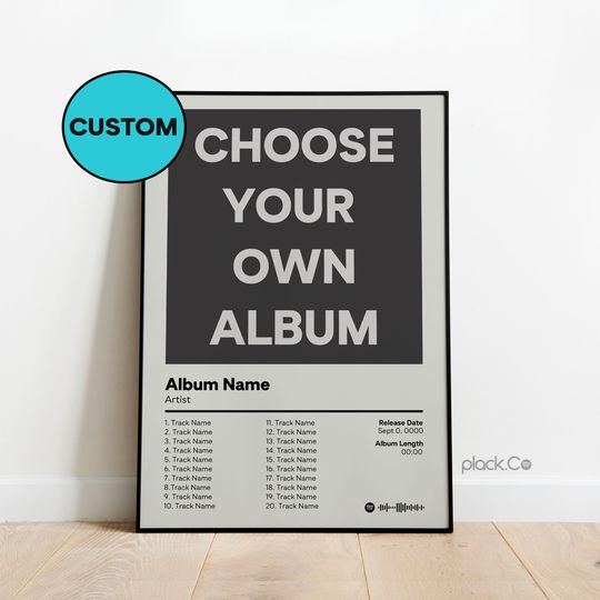 Discover Personalized Album Cover Print - Custom Album Cover