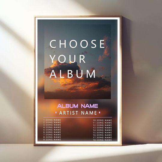 Discover Custom Album Cover Posters, Album Cover