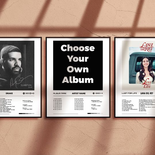 Discover Choose Your Own Album Poster | Custom Album Poster