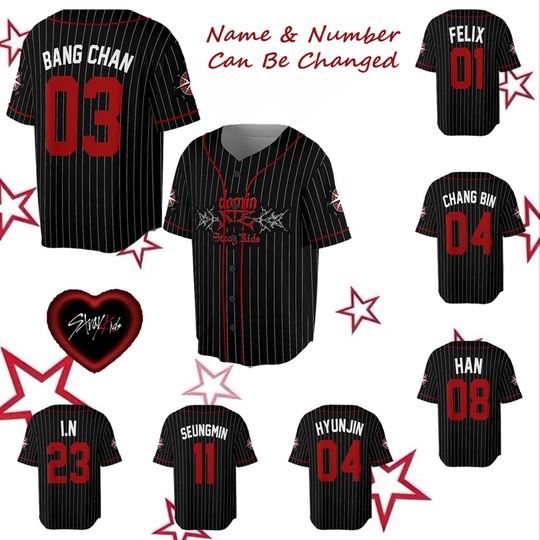 Discover Stray Kids DominATE World Tour Baseball Jersey, Stray Kids World Tour 2025