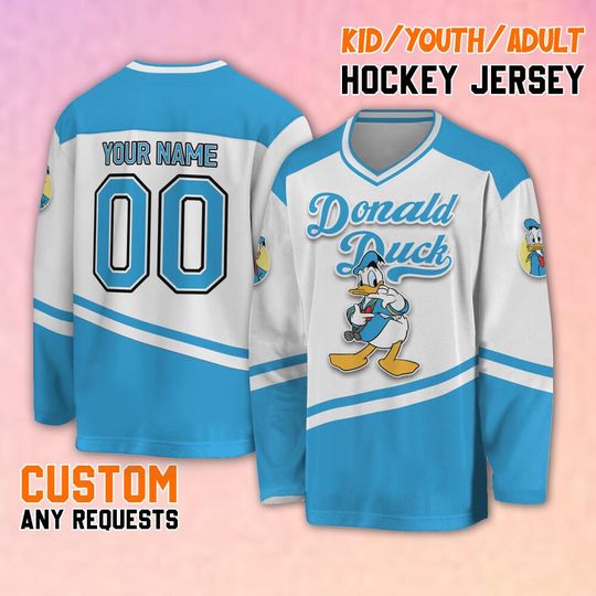 Discover Custom Donald Hockey Jersey - Funny Gift