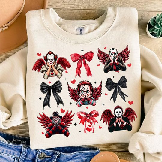 Discover Coquette Valentine Horror Sweatshirt
