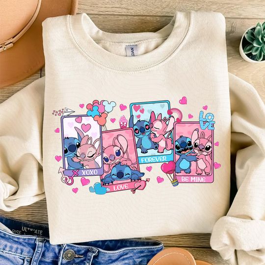 Discover Coquette Valentine Cartoon Sweatshirt