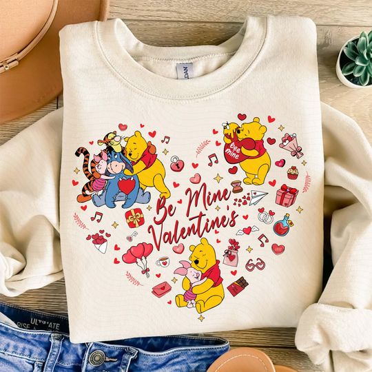 Discover Happy Valentine Cartoon Sweatshirt