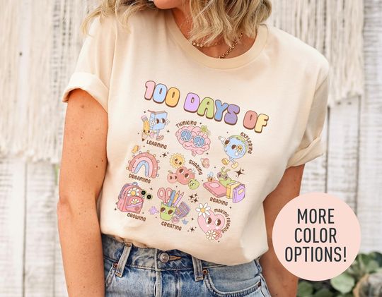 Discover 100 Days Of School Shirt, School Students Shirt, Teachers Day
