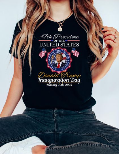 Discover President Trump Inauguration Day Unisex Softstyle T-Shirt - Political Tee
