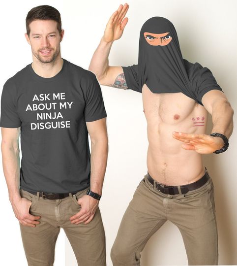 Discover Ninja Disguise Funny T-Shirt - Cool Menswear
