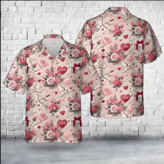 Discover Valentine’s Day Hawaiian Shirt