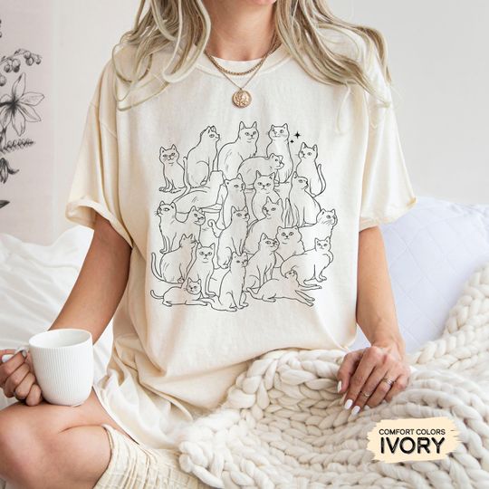 Discover Cat Mom Shirt Funny Cats Shirt, Cat Lover Gift