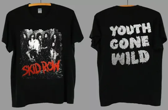 Discover VINTAGE SKIDD ROW METAL ROCK CONCERT TOUR 1989 SHIRT T SHIRT
