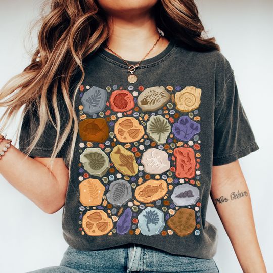 Discover Ocean Animals Fossil Shirt, Comfort Colors Sea Life Shirt, Marine Biologist Shirt
