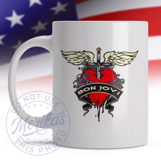 Discover Coffee Mug, Bon Jovi, Ceramic Mug Gift