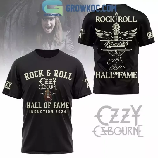 Discover Ozzy Osbourne Hall Of Fame Rock And Roll Introduction 2024 3D T-Shirt