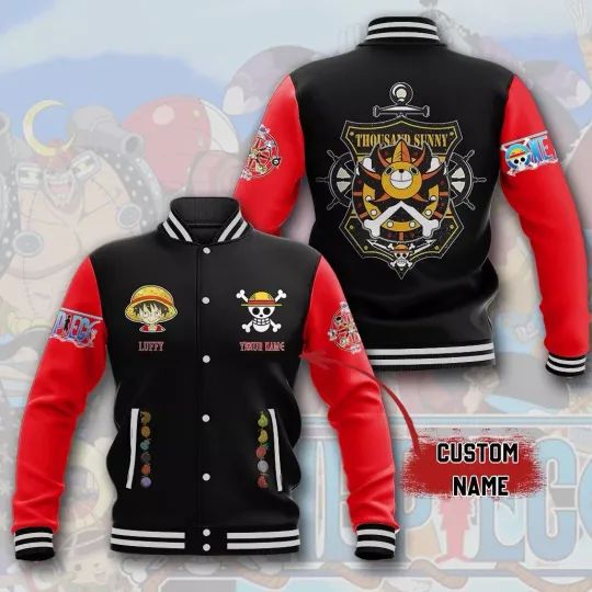 Discover Luffy One Piece Baseball Jacket For Fan