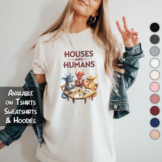 Discover Houses and Humans D&D Shirt Dungeons and Dragons Gift for Dungeon Master