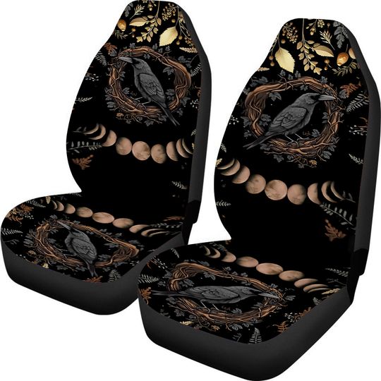 Discover Gothic Witchy Raven Cottagecore Car Seat Covers