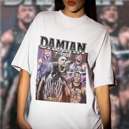 Discover Damian Priest Wrestling Entertainment Oversized T-Shirt