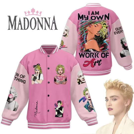 Discover Madonna  Baseball Jacket For Fan
