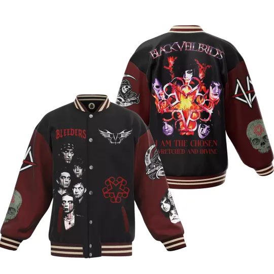 Discover Black Veil Brides Baseball Jacket For Fan