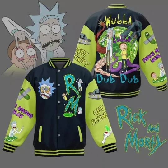 Discover Rick And Rickandmorty Bomber Baseball Jacket For Fan