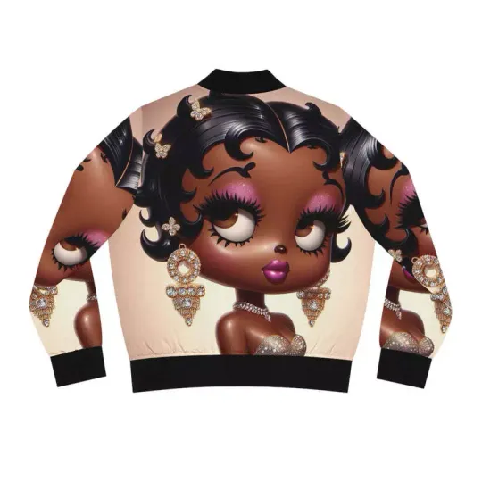 Discover Betty Boop Women's Bomber Jacket (AOP)