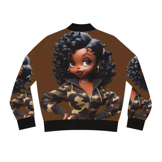 Discover Betty Boop Women's Bomber Jacket (AOP)