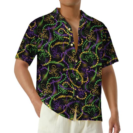Discover Mardi Gras Hawaiian Shirt, Funny Mardi Gras Parade Party Hawaii Shirt