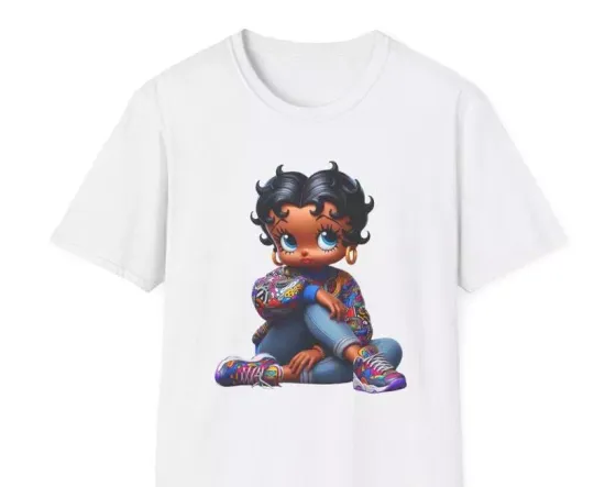 Discover Black Betty Boop, Trendy Betty, Betty Boop, Streetwear designs