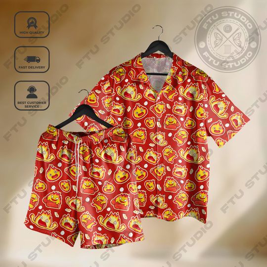 Discover Calcifer Cute Hawaiian Shirt