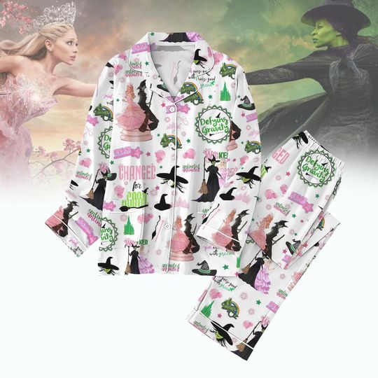 Discover Changed For Good Pajamas Set, Wicked Musical Movie T-Shirt, Wicked Defy Gravity Loungewear, Wizard of Oz Sleepwear