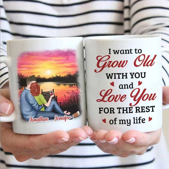 Discover I Want To Grow Old With You - Gift For Couples, Personalized Mug