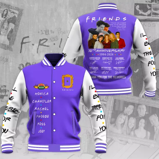 Discover Friends TV Series Baseball Jacket For Fan