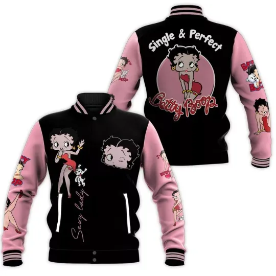 Discover Betty Boop Baseball Jacket, Baseball Jacket