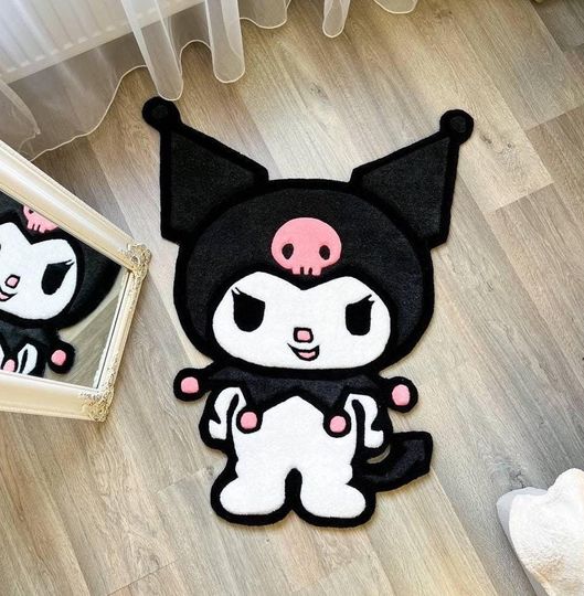 Discover Cute Kuromi Shaped Rugs, Home Decor Gifts