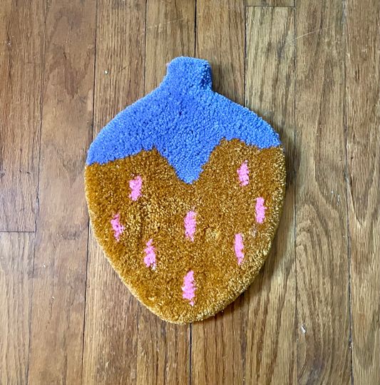 Discover Strawberry Rug, Handmade Tufted Rug, Strawberry Shaped Rugs