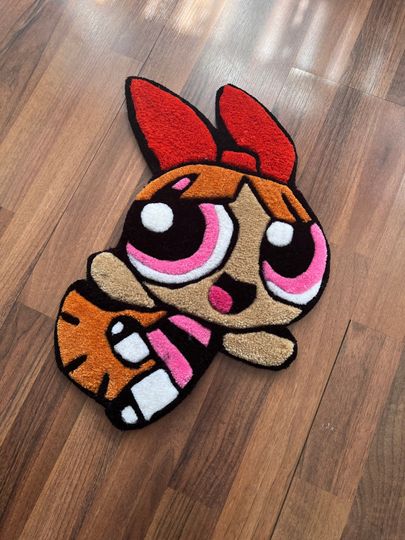 Discover Tufted Blossom Powerpuff Girl Shaped Rugs