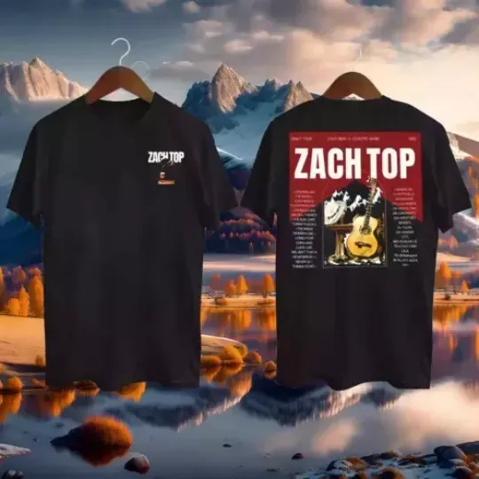 Discover Zach Top Cold Beer & Country Music Tour 2025 Shirt