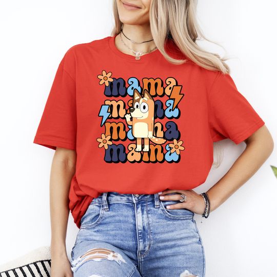 Discover Mama Chilli T-shirt, BlueyDad and Chilli T-shirt, New Mom Gift, BlueyDad Party Shirt