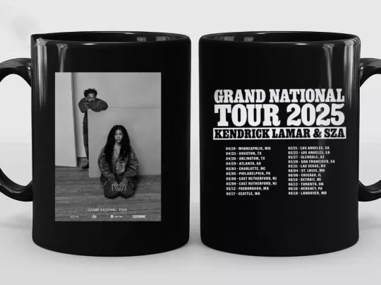 Discover Grand National Tour Mug, Kendrick Lamar SZA Grand National Tour 2025 Mug