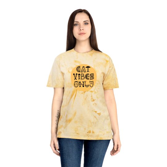 Discover Cat Vibes Only - Unisex Color Blast T-Shirt