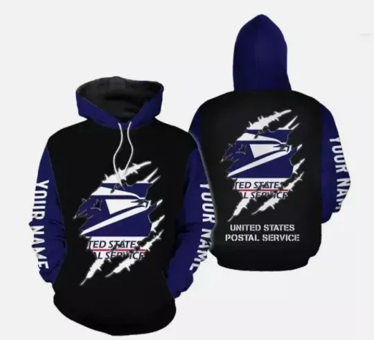 Discover Custom Name 3D Printed Mens Postal Service Hoodie 3d
