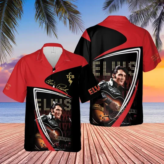 Discover Elvis Presley 3D Printed Hawaiian Shirt  – Iconic Style For Unisex Fan