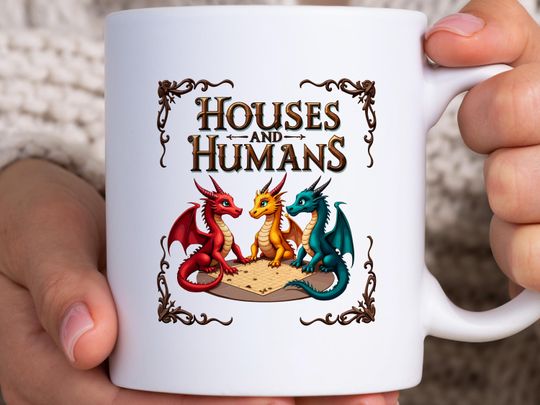 Discover Houses and Humans D&D Coffee Mug, Dungeons and Dragons Gift